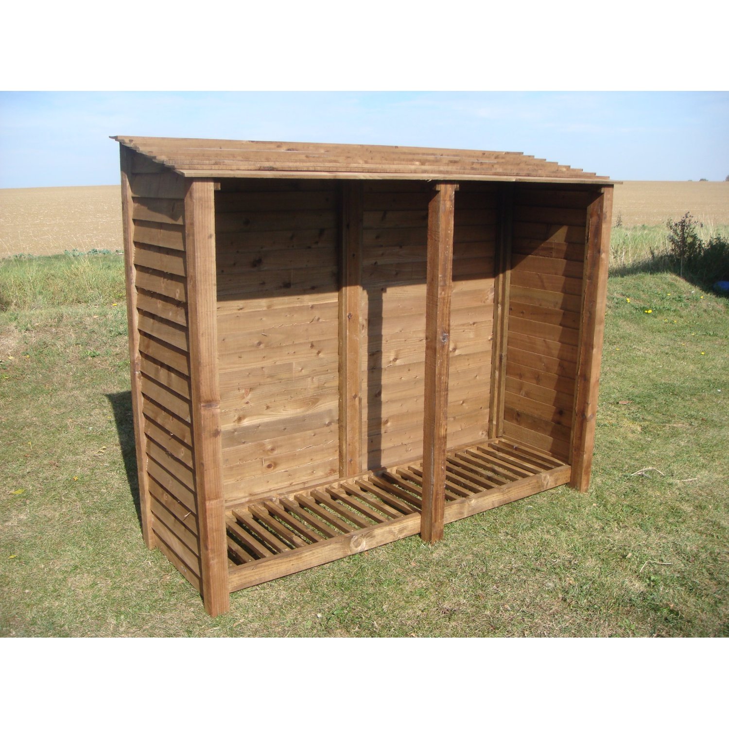 XL Double 6' Wooden Log Store